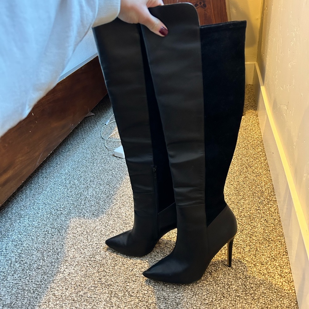Aldo Black Over the Knee Boots